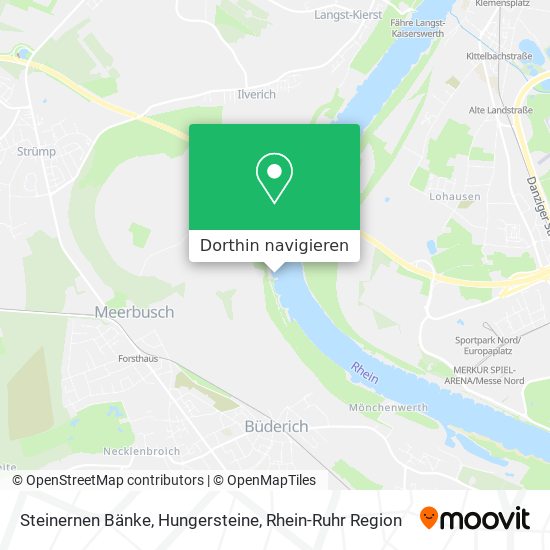 Steinernen Bänke, Hungersteine Karte