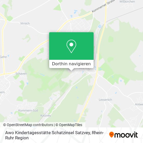 Awo Kindertagesstätte Schatzinsel Satzvey Karte
