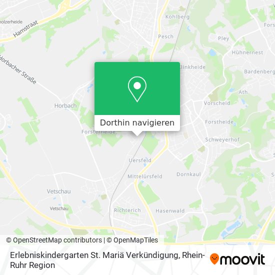 Erlebniskindergarten St. Mariä Verkündigung Karte