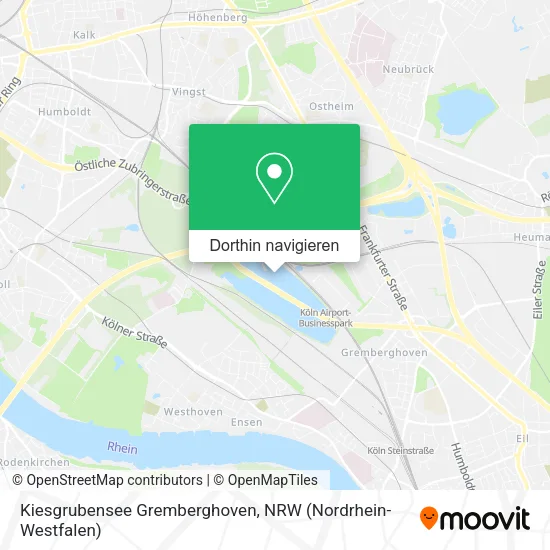 Kiesgrubensee Gremberghoven Karte