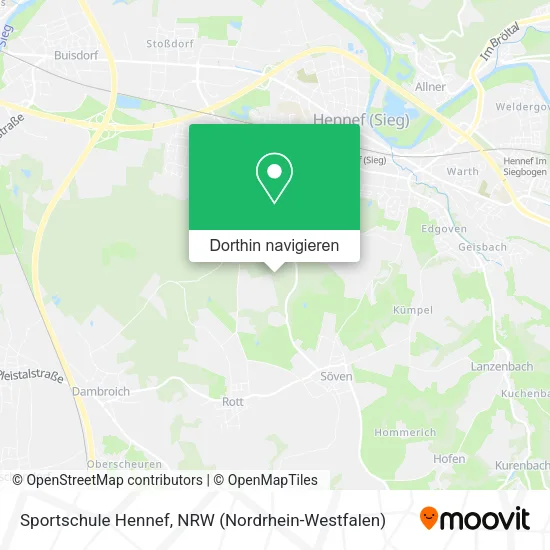 Sportschule Hennef Karte