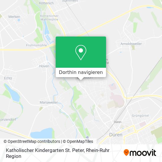 Katholischer Kindergarten St. Peter Karte