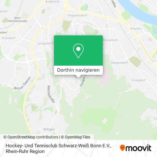 Hockey- Und Tennisclub Schwarz-Weiß Bonn E.V. Karte