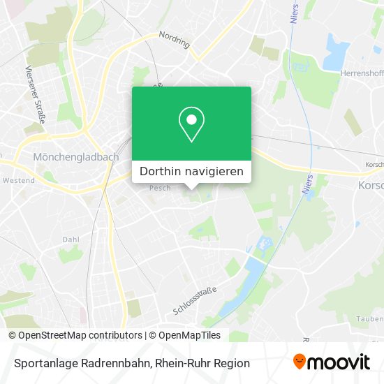 Sportanlage Radrennbahn Karte