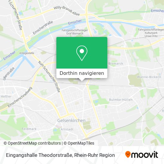 Eingangshalle Theodorstraße Karte