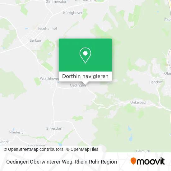 Oedingen Oberwinterer Weg Karte