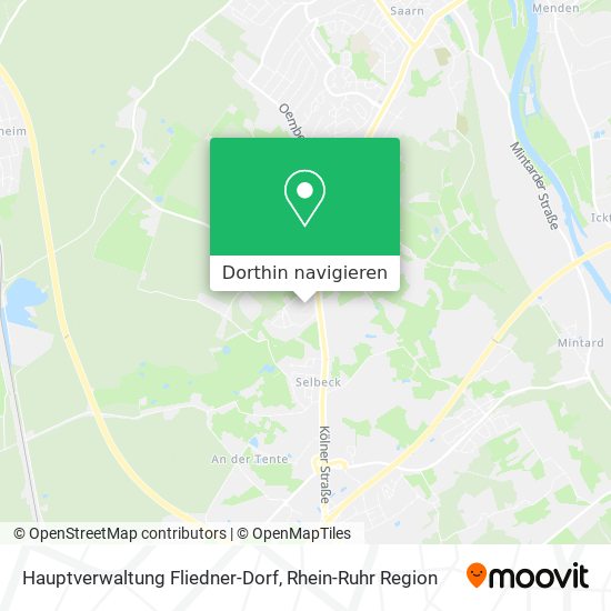 Hauptverwaltung Fliedner-Dorf Karte