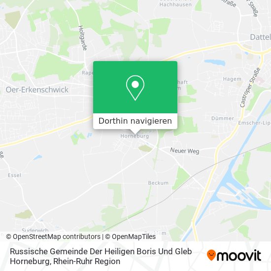Russische Gemeinde Der Heiligen Boris Und Gleb Horneburg Karte