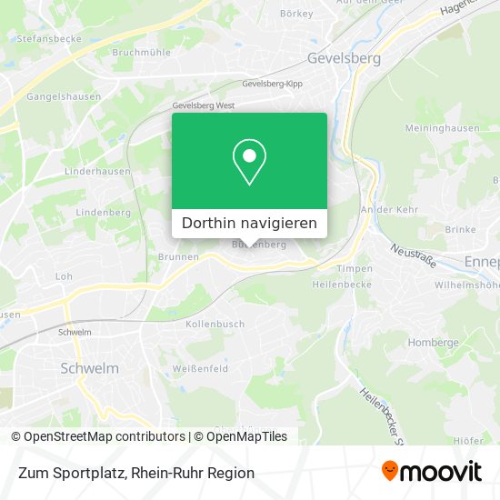 Zum Sportplatz Karte