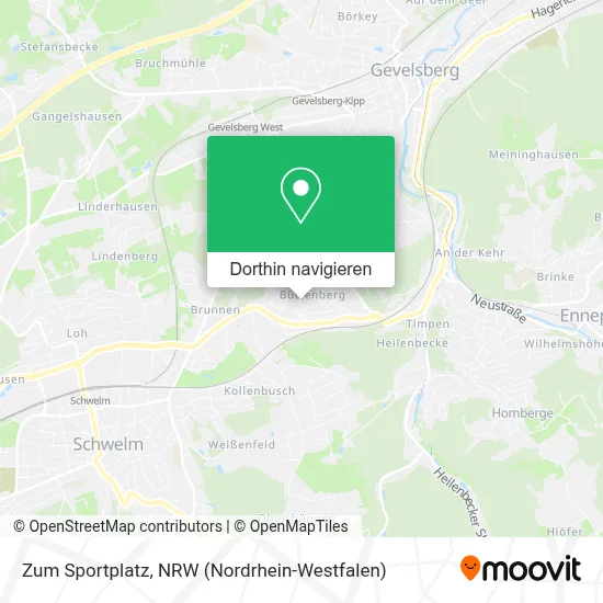 Zum Sportplatz Karte