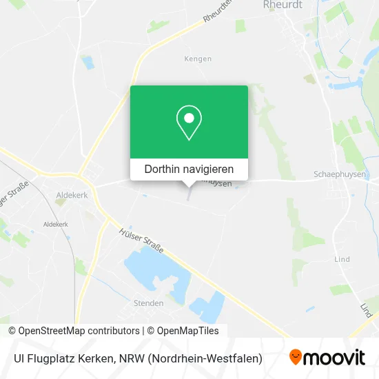 Ul Flugplatz Kerken Karte