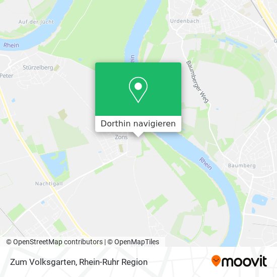 Zum Volksgarten Karte