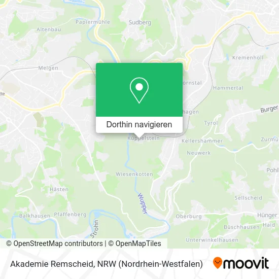 Akademie Remscheid Karte