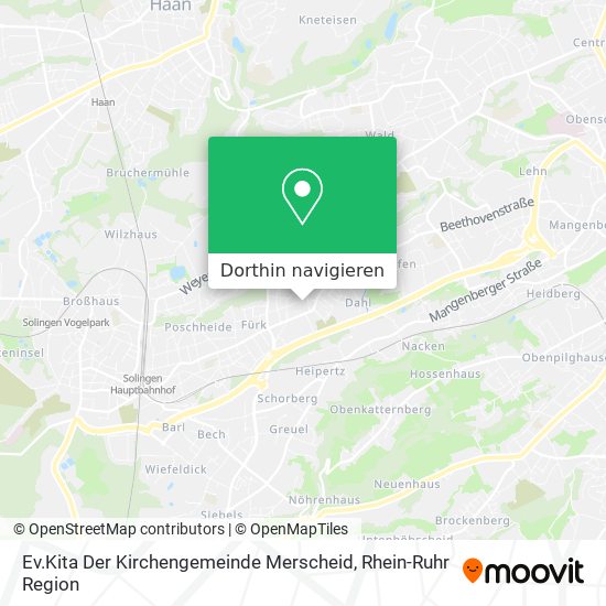 Ev.Kita Der Kirchengemeinde Merscheid Karte