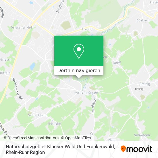 Naturschutzgebiet Klauser Wald Und Frankenwald Karte