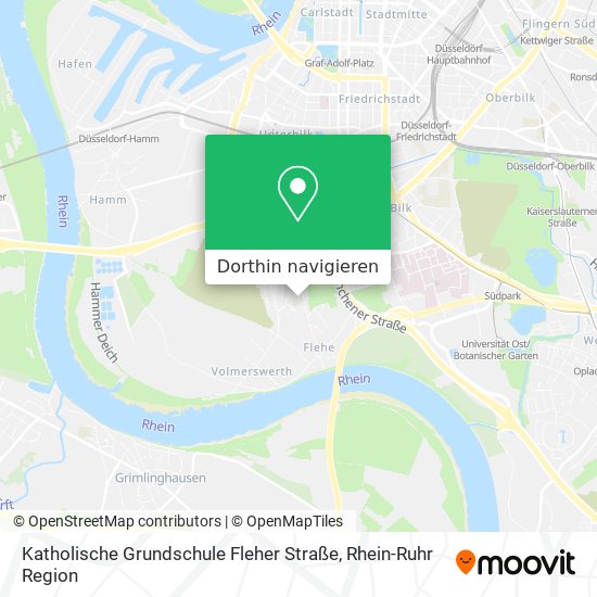 Katholische Grundschule Fleher Straße Karte