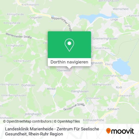 Landesklinik Marienheide - Zentrum Für Seelische Gesundheit Karte