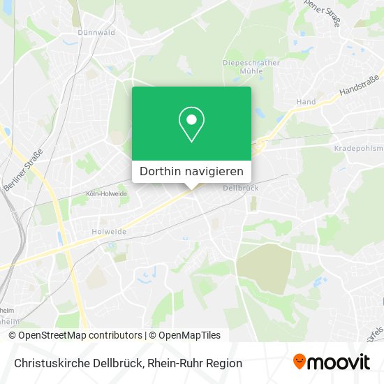 Christuskirche Dellbrück Karte