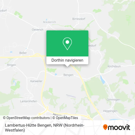 Lambertus-Hütte Bengen Karte