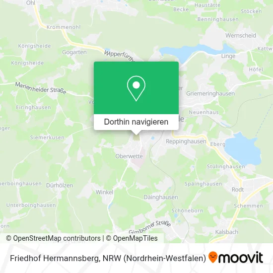 Friedhof Hermannsberg Karte