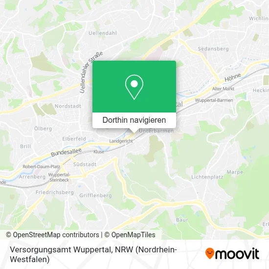 Versorgungsamt Wuppertal Karte