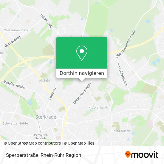 Sperberstraße Karte