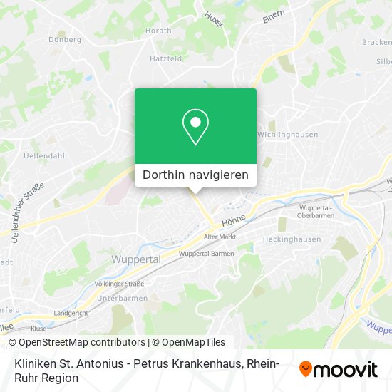 Kliniken St. Antonius - Petrus Krankenhaus Karte