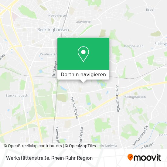 Werkstättenstraße Karte