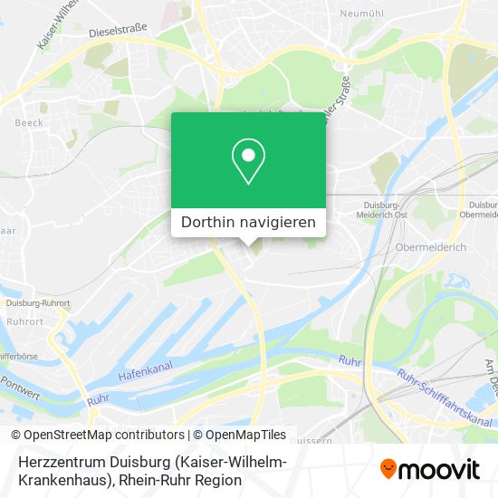 Herzzentrum Duisburg (Kaiser-Wilhelm-Krankenhaus) Karte