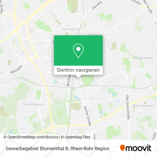 Gewerbegebiet Blumenthal B Karte