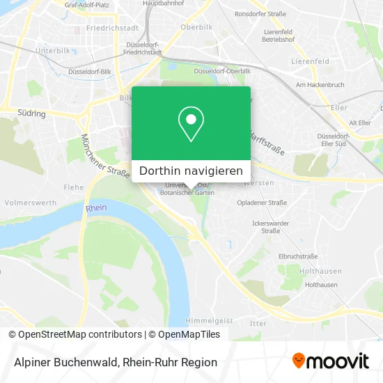 Alpiner Buchenwald Karte