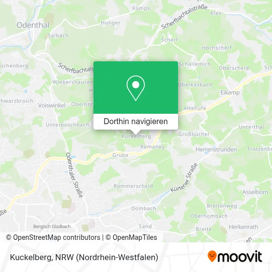 Kuckelberg Karte
