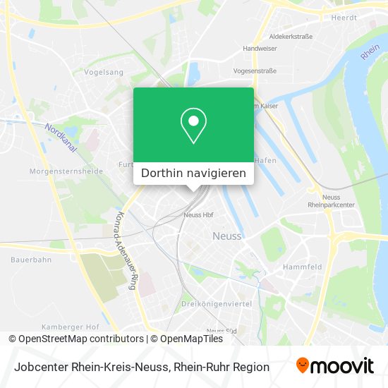 Jobcenter Rhein-Kreis-Neuss Karte