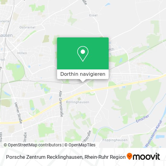 Porsche Zentrum Recklinghausen Karte