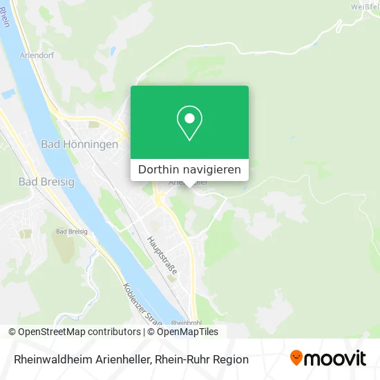 Rheinwaldheim Arienheller Karte