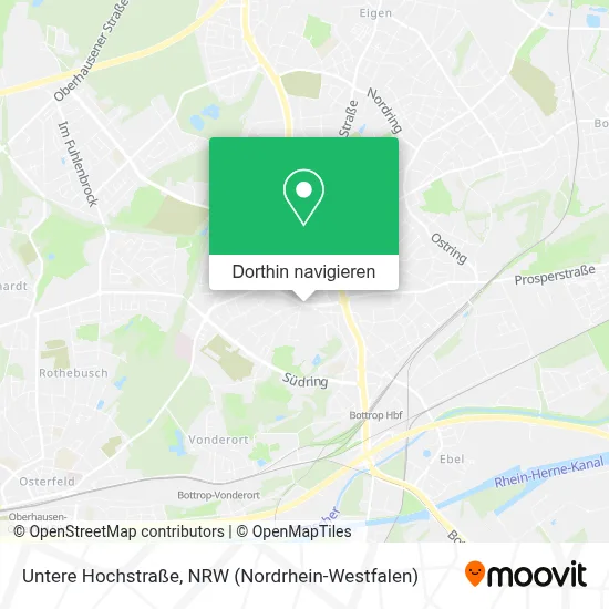 Untere Hochstraße Karte