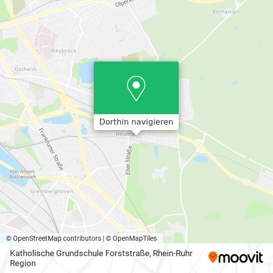 Katholische Grundschule Forststraße Karte