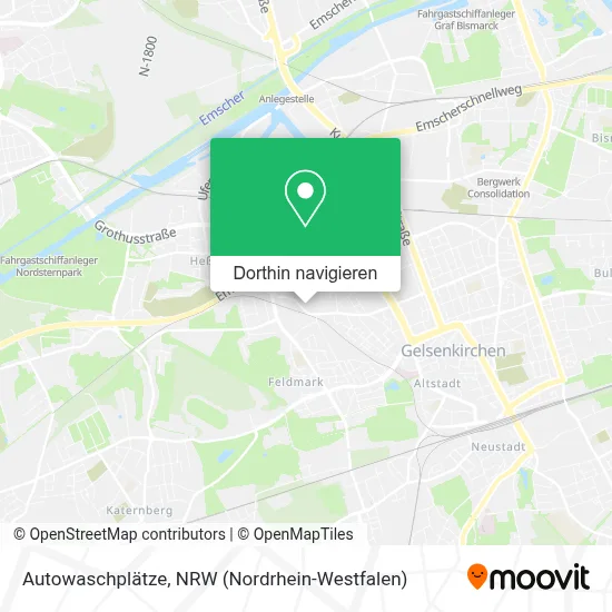 Autowaschplätze Karte