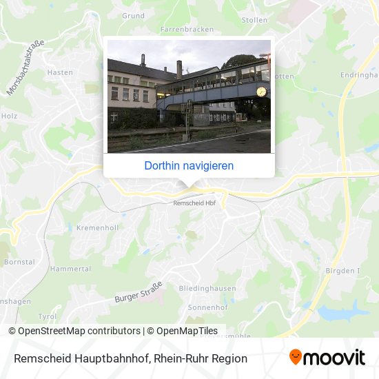 Remscheid Hauptbahnhof Karte