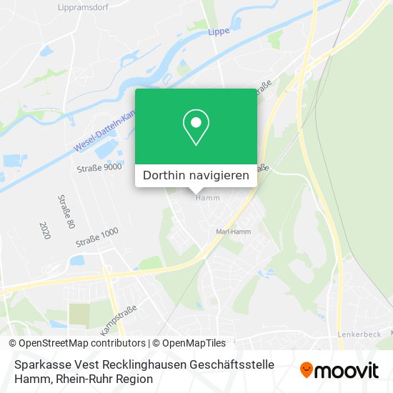Sparkasse Vest Recklinghausen Geschäftsstelle Hamm Karte
