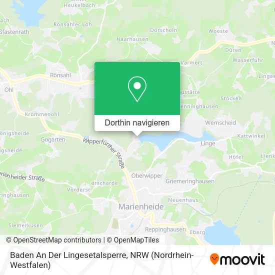 Baden An Der Lingesetalsperre Karte