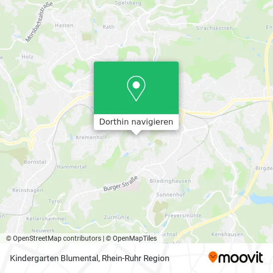 Kindergarten Blumental Karte
