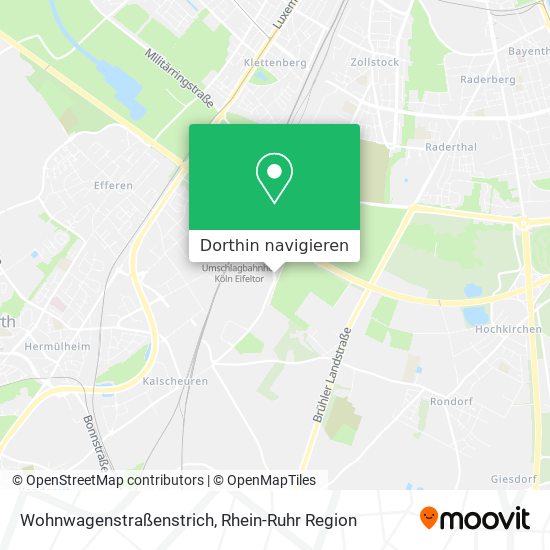 Wohnwagenstraßenstrich Karte