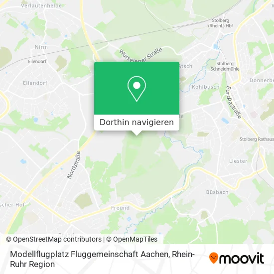 Modellflugplatz Fluggemeinschaft Aachen Karte