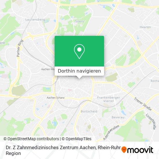 Dr. Z Zahnmedizinisches Zentrum Aachen Karte