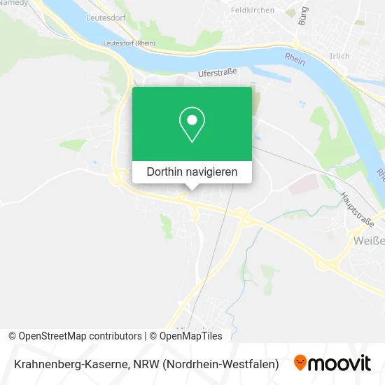 Krahnenberg-Kaserne Karte