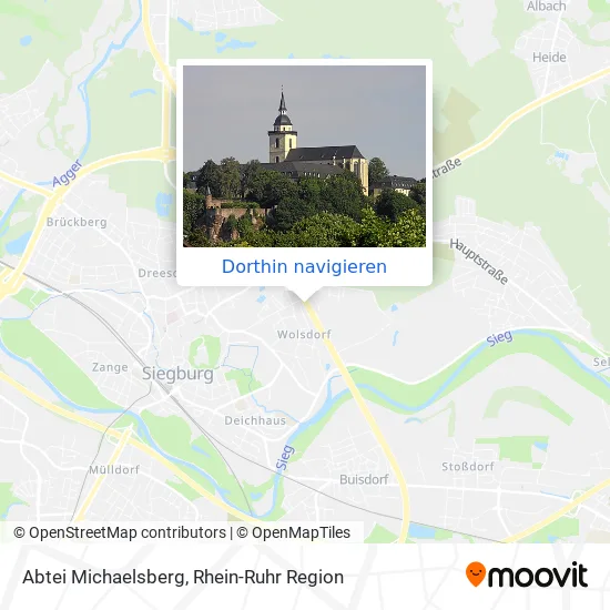 Abtei Michaelsberg Karte