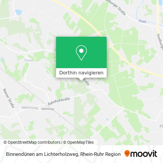 Binnendünen am Lichterholzweg Karte