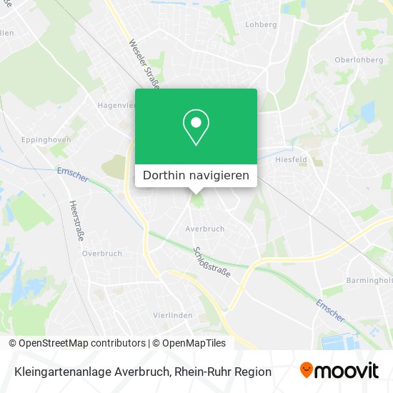 Kleingartenanlage Averbruch Karte