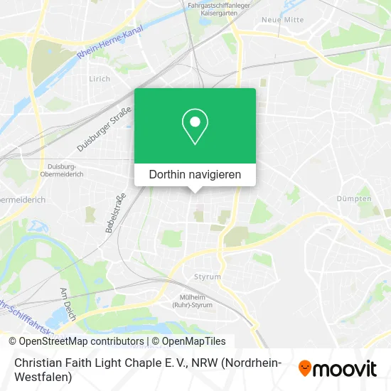 Christian Faith Light Chaple E. V. Karte